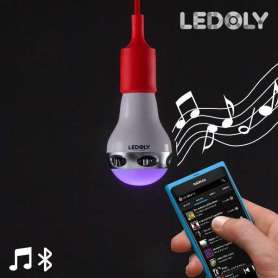 Ampoule LED Multicolore connexion Bluetooth avec Haut-Parleur
