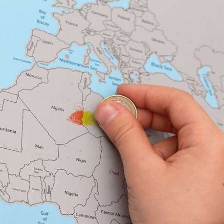 Mappemonde à Gratter carte du monde