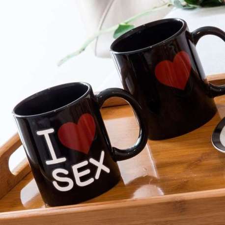 Tasse I Love Sex thermo-changeante