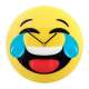 Horloge murale émoji qui pleure de rire Emoticone