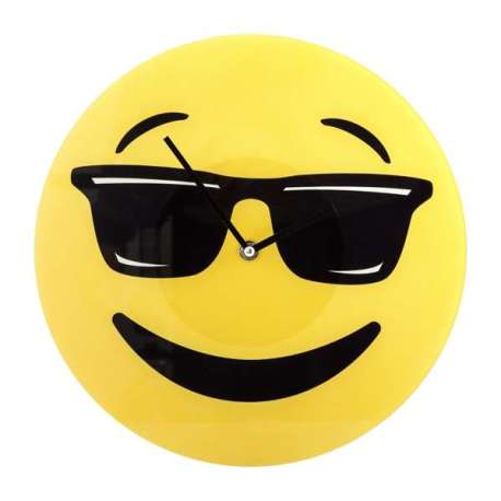 Horloge émoji lunettes de soleil Emoticone