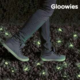Galets décoratifs verts fluorescents