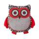 Peluche thermique hibou avec noyaux de cerise