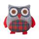 Peluche thermique hibou avec noyaux de cerise