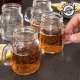 4 verres shooters mini-Carafes Vintage