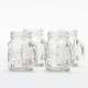 4 verres shooters mini-Carafes Vintage