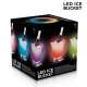 Seau à glace à lumières LED multicolores champagne