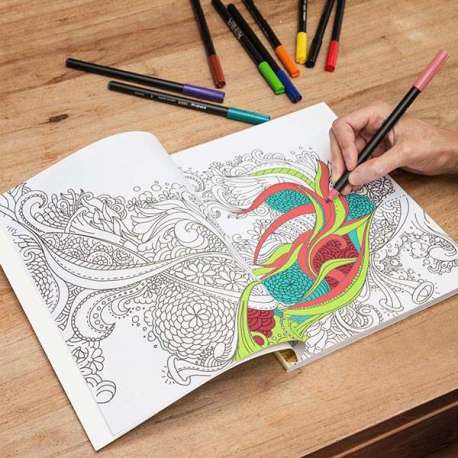 Livre de coloriage anti stress pour adultes 