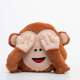 Coussin-oreiller émoticône Monkey singe