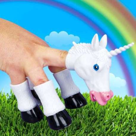 Marionnette Licorne pour les doigts