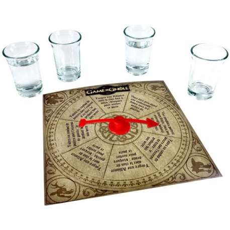 Plateau de jeu à boire roulette Game of Gnôle (game of throne)