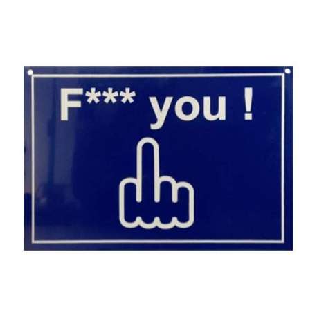 Message de porte Fuckyou
