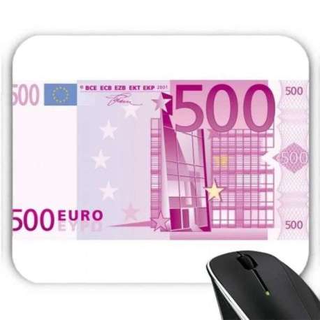 Tapis de souris billet de banque 500 euros