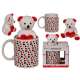 Tasse cœur avec ours en peluche love 