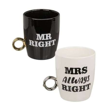 Duo de tasse Mrs & Mr Right 