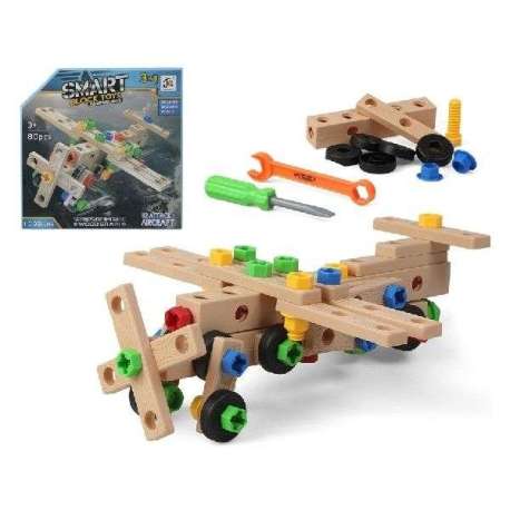 Jeu de construction avec outils 80 pièces