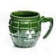 Tasse grenade pictogramme danger vert