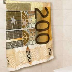 Serviette de bain billet de banque 200 euro 