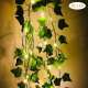 Guirlande à LED et feuilles de lierre