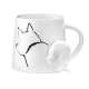 Mug esquisse de chien queue en 3D