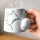 Mug esquisse de chien queue en 3D