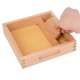 Plateau, sachet de sable, crayon et raclette apprentissage et trace de l'ecriture et des lettres