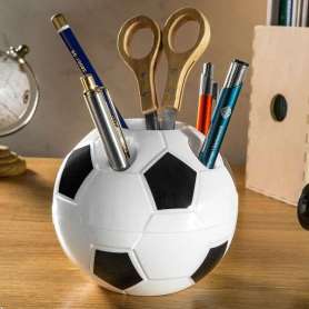 Pot à Crayons Ballon de Foot: 6 Compartiments pour Organisation Sportive