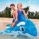 Baleine Gonflable bleu jeu piscine et mer