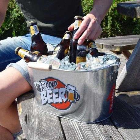 Seau à Glace Cold Beer avec décapsuleur intégré 