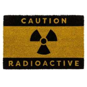 Paillasson caution radioactive