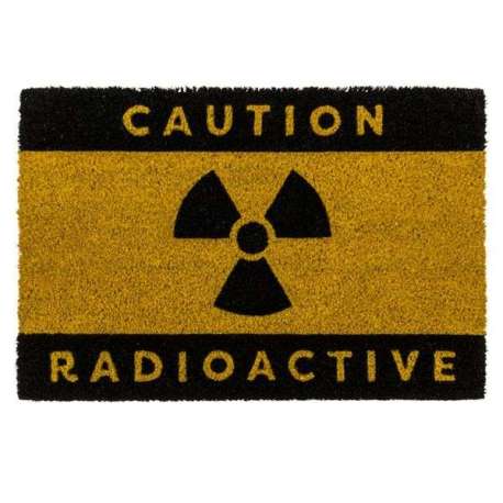 Paillasson caution radioactive