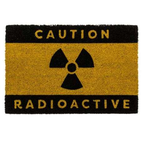 Paillasson caution radioactive