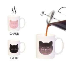 Tasse thermo réactive chat Mug original