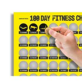 Défi Fitness 100 Jours à Gratter: Suivez Vos Progrès et Restez Motivé