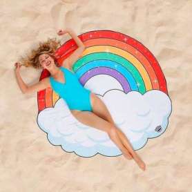 Serviette de plage rainbow arc en ciel