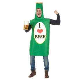 Costume Bouteille de Bière 'I Love Beer': Déguisement Festif pour Amateurs de Bière