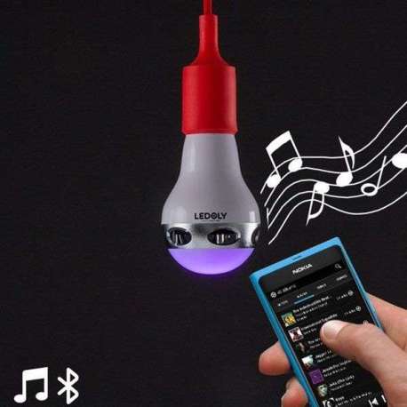 Ampoule LED Multicolore connexion Bluetooth avec Haut-Parleur