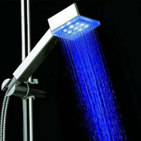 Pommeau de douche à LED lumineux RVB