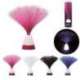 Lampe en forme de bouquet de fibres lumineuses