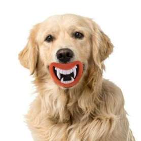 Jouet pour chien bouche à dents de vampire