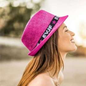 Chapeau rose acronyme EVJF