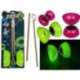 Diabolo phosphorescent avec bâtons en bois
